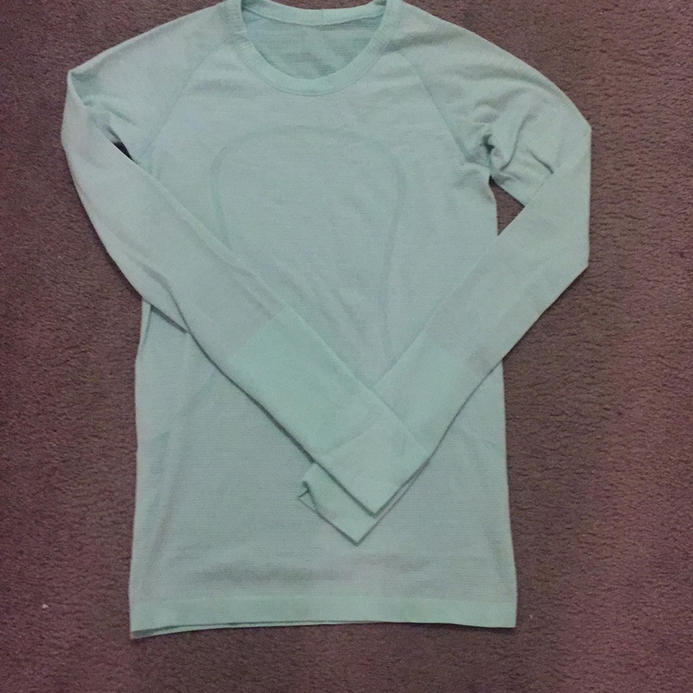 Lululemon swiftly tech long sleeve mint color